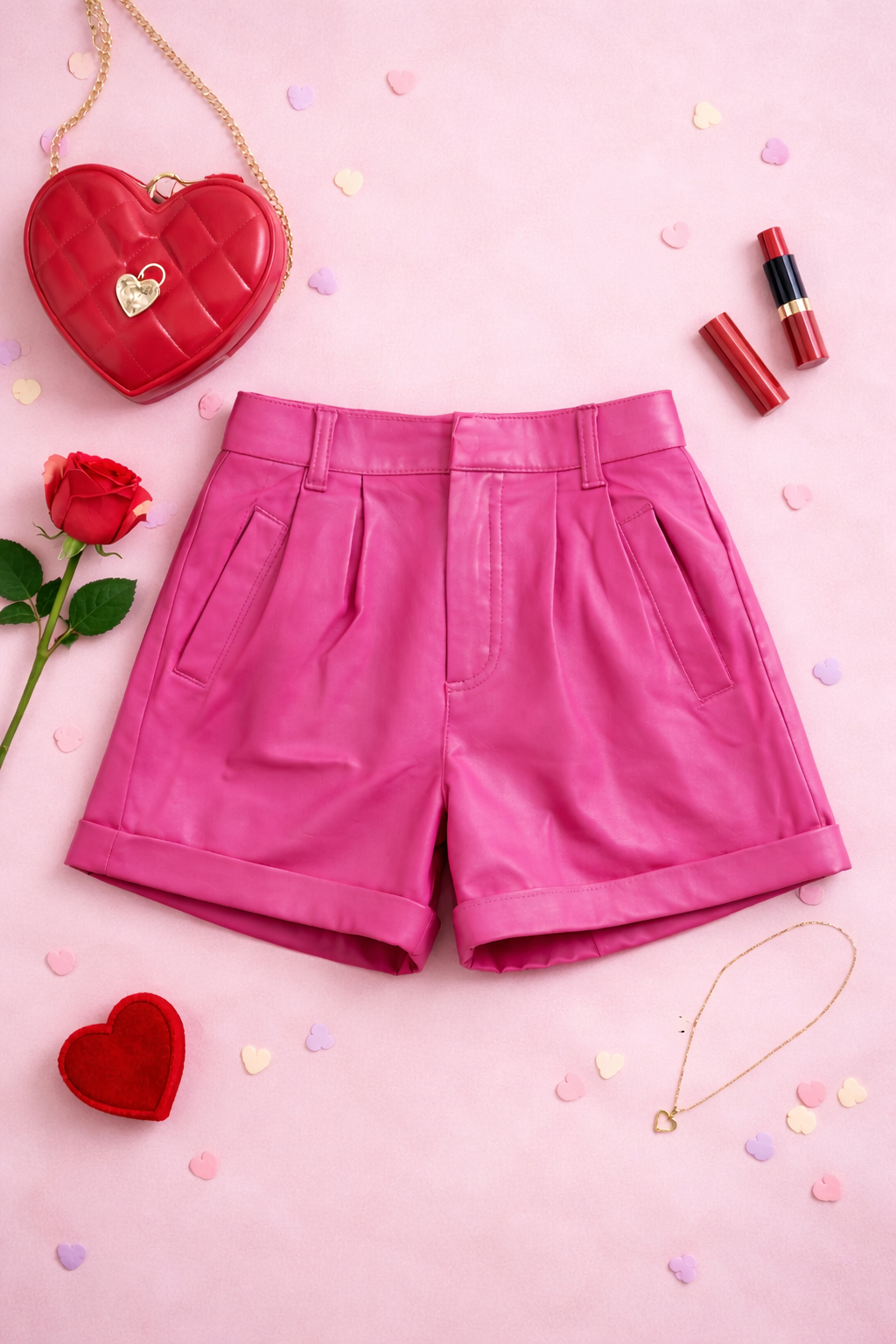 Heartbreaker Barbie Leather Shorts