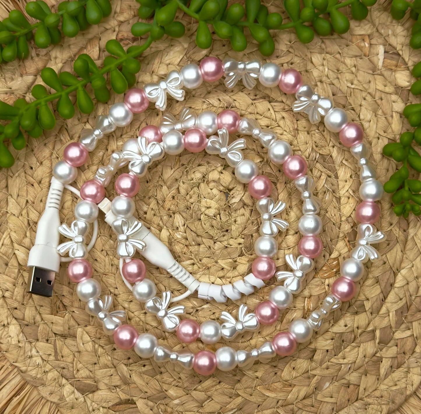 Beaded iPhone Chargers