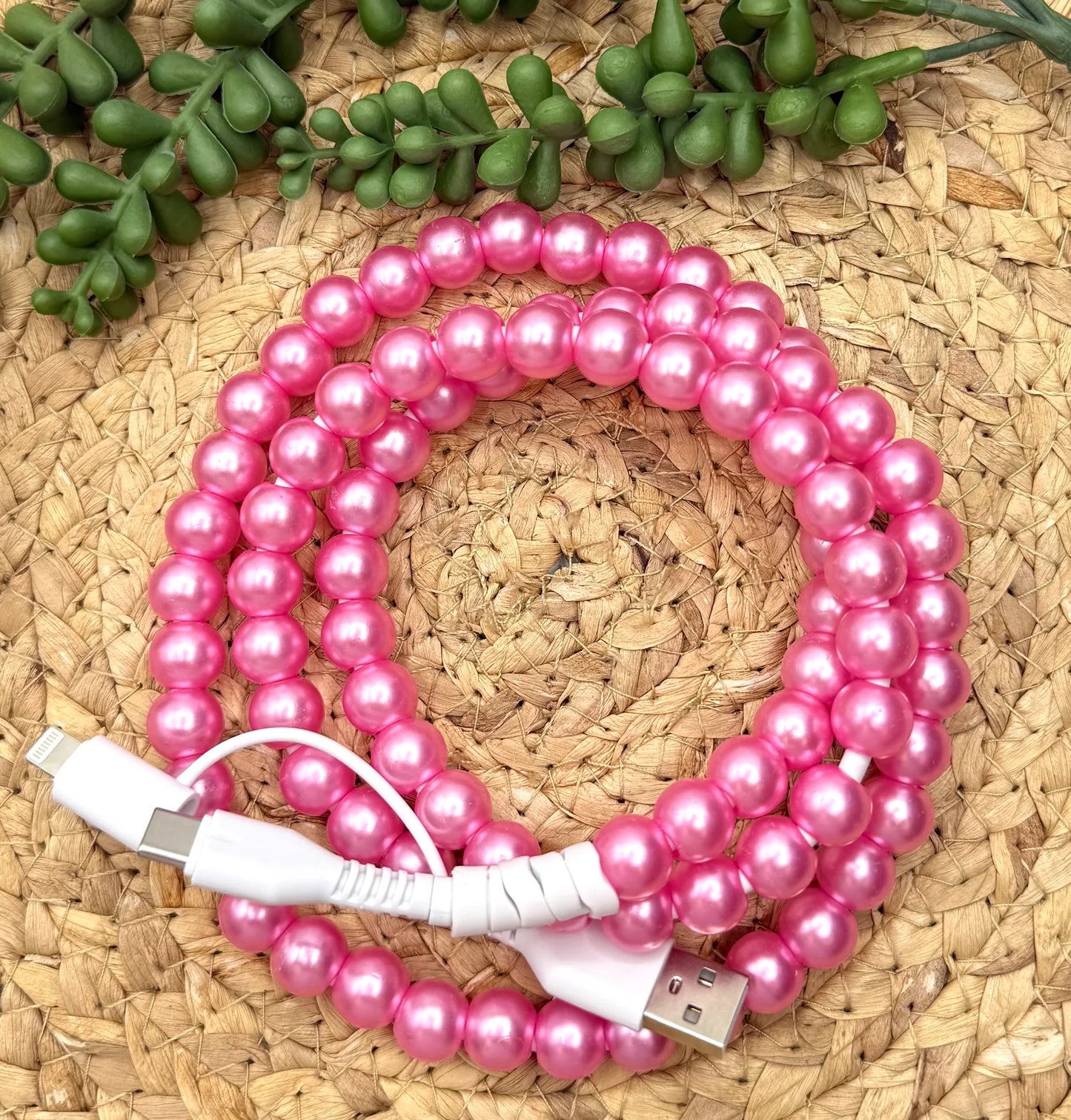 Beaded iPhone Chargers