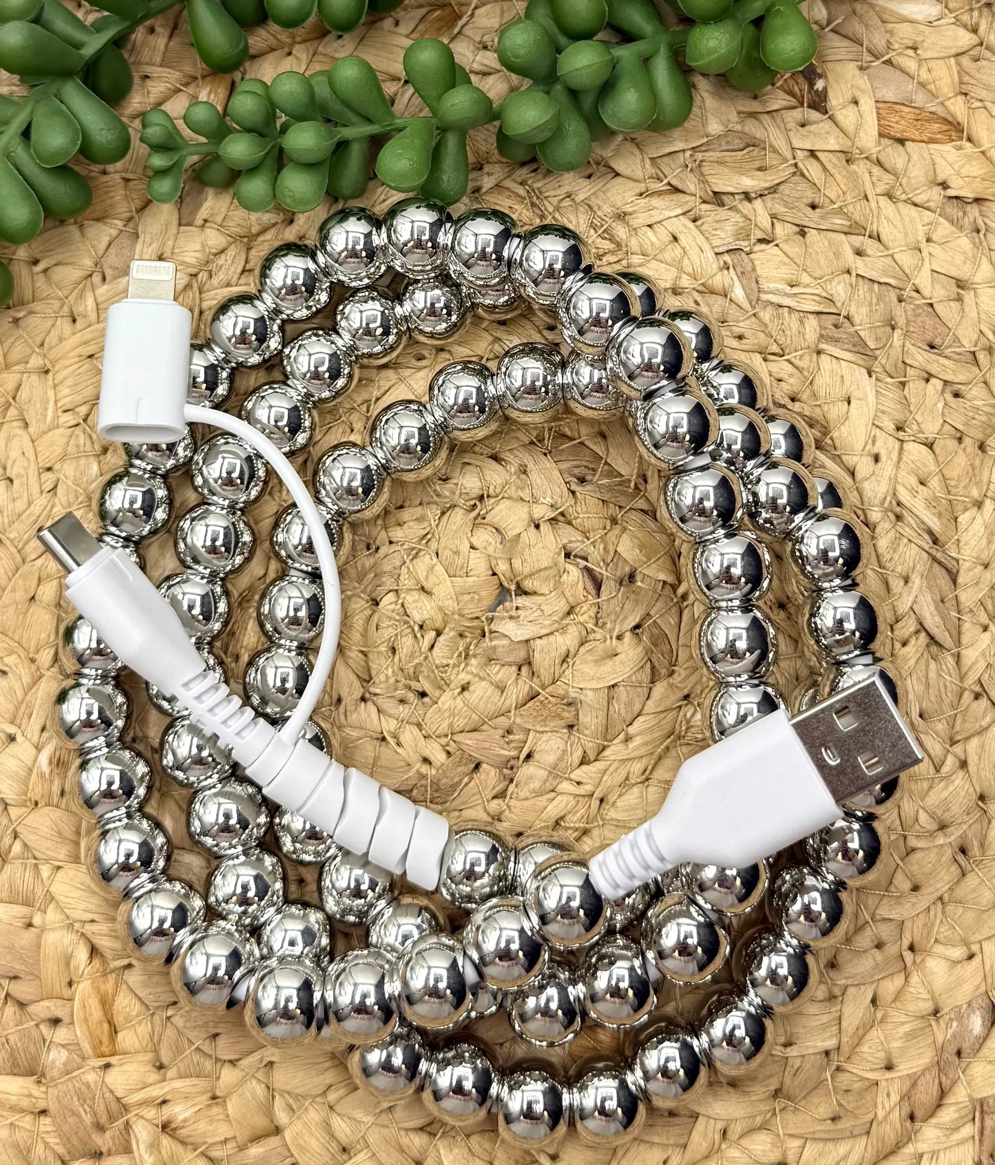 Beaded iPhone Chargers
