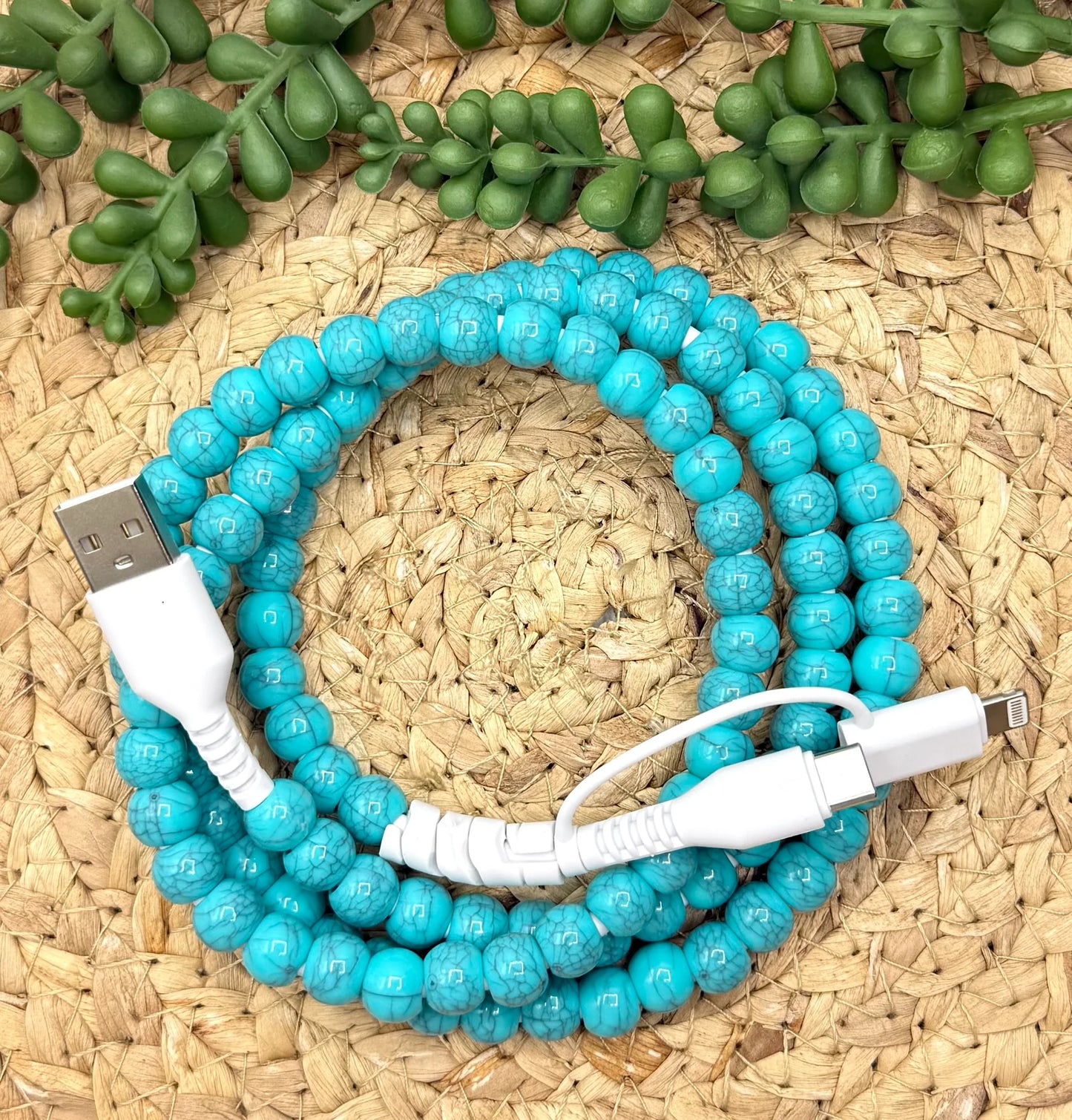 Beaded iPhone Chargers