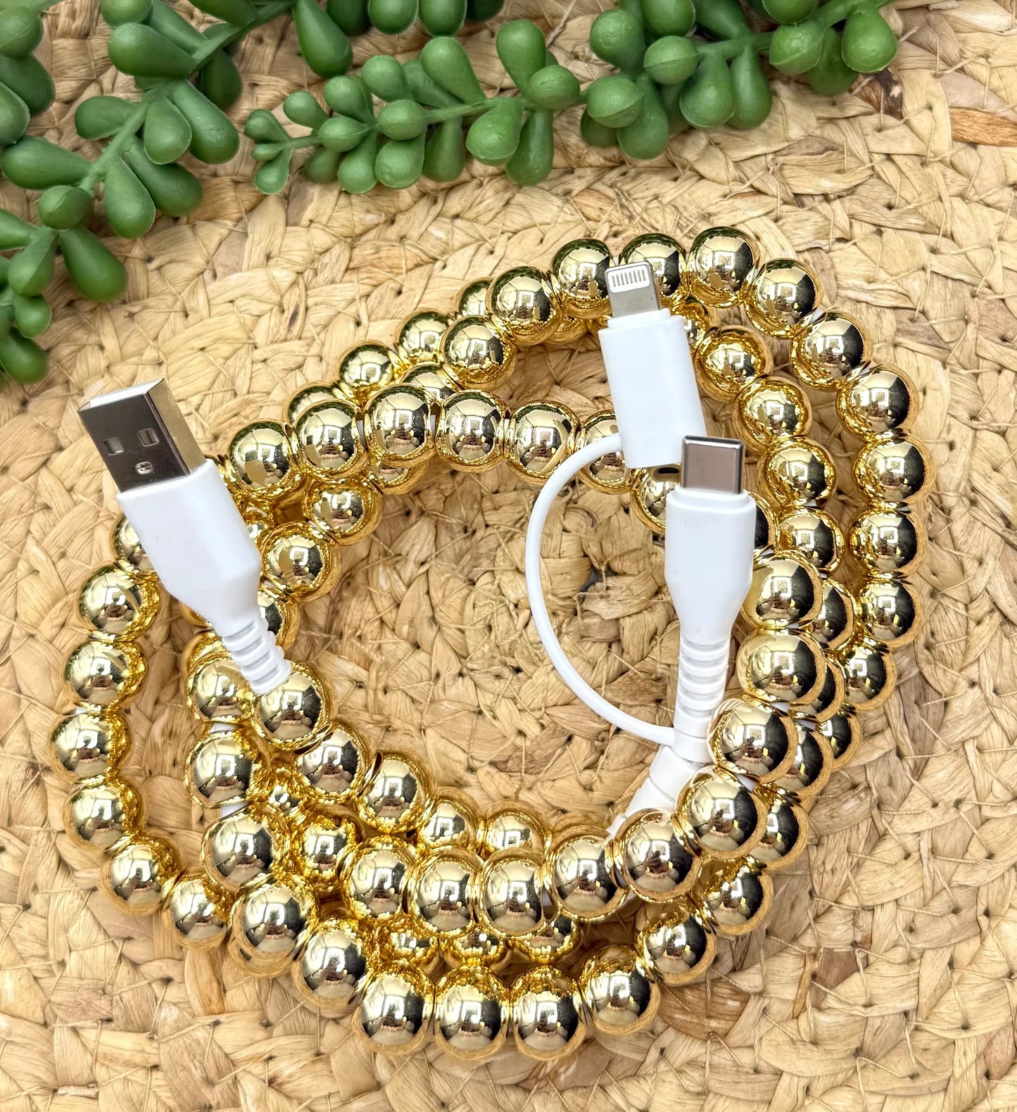 Beaded iPhone Chargers